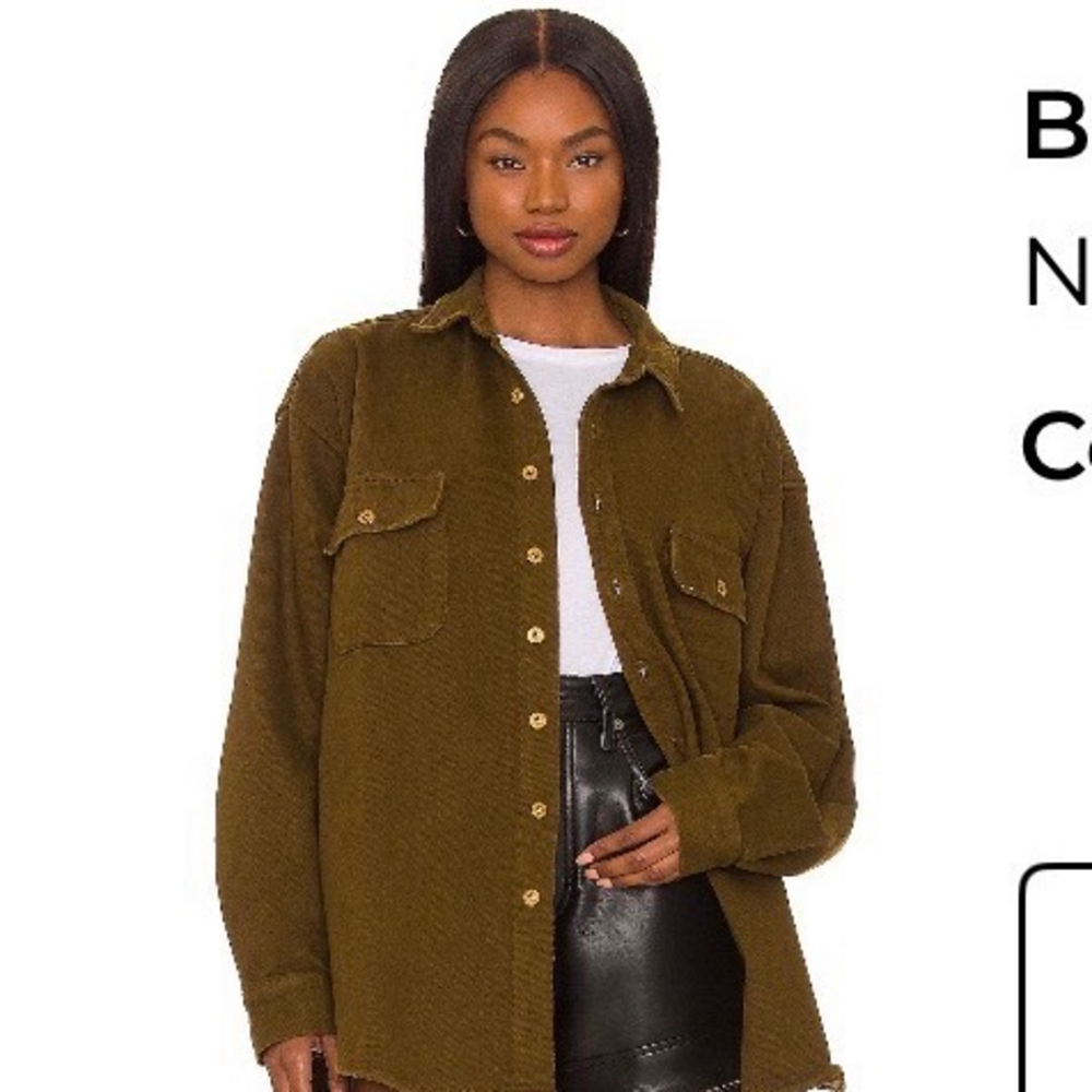 Nsf, User: repip501@gmail.com NSF Boyfriend Shacket in Green - Picture 1 of 3